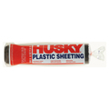 Husky 10' x 25' Black Husky 4-Mil Low Density Plastic Sheeting 41025B